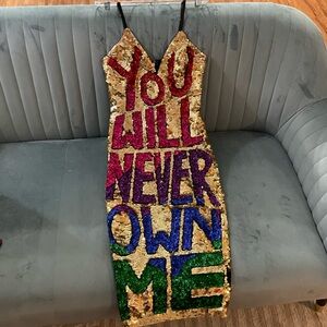 Discount Universe midi sequins dress